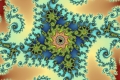 Mandelbrot fractal image Pintura azul