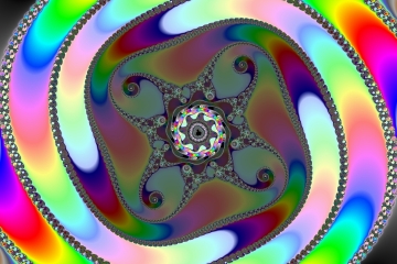 mandelbrot fractal image named positive vibe