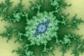 Mandelbrot fractal image Power of green