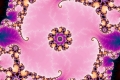Mandelbrot fractal image purple lotus