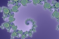 Mandelbrot fractal image Purple Spiral