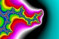 Mandelbrot fractal image rainbow explosion