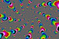 Mandelbrot fractal image rainbow rays