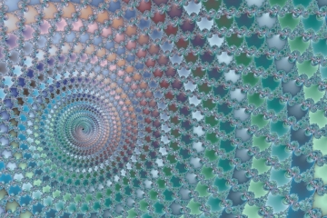mandelbrot fractal image named Rainbow Stairwell
