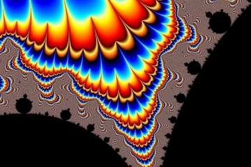mandelbrot fractal image named Rainbow Vortex