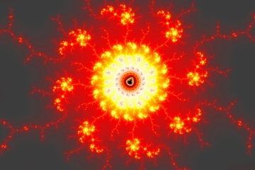 mandelbrot fractal image named red lightning