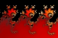 Mandelbrot fractal image Red triolet