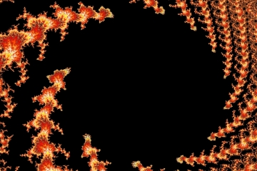 mandelbrot fractal image named refining fire