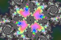 Mandelbrot fractal image Rosa intenso