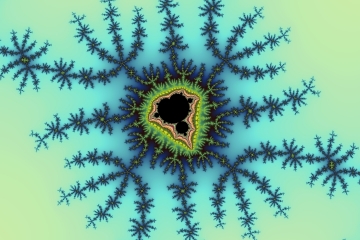 mandelbrot fractal image named Sea Green