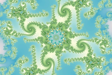 Mandelbrot fractal image named Sea vegetation by Tanta mandelbrot fractal image named Sea vegetation