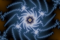 Mandelbrot fractal image Shade of blue