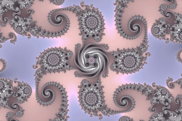 mandelbrot fractal image named Silver cross
