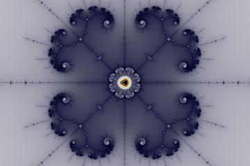 mandelbrot fractal image named Silver Diamonds