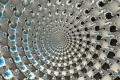 Mandelbrot fractal image silver vortex