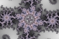 Mandelbrot fractal image silver wood