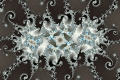 Mandelbrot fractal image Snow beauty