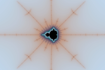 mandelbrot fractal image named Snow flake