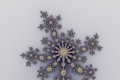 Mandelbrot fractal image Snowflake 22