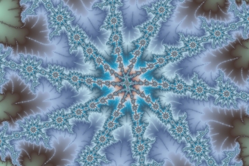 Mandelbrot fractal image named Snowflake 42 by fractal-poster mandelbrot fractal image named Snowflake 42