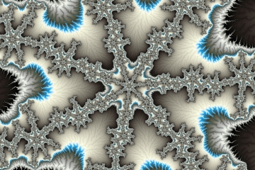 mandelbrot fractal image named snowflake galaxy