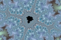 mandelbrot fractal image Snowflake Heart
