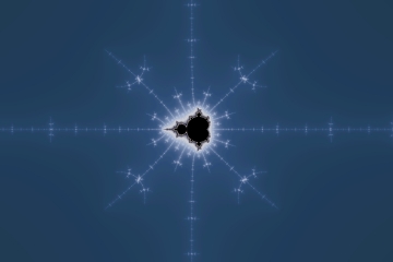 mandelbrot fractal image named snowflake uno