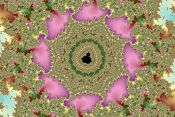 mandelbrot fractal image named Soft mauve