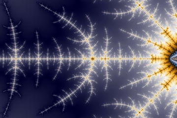mandelbrot fractal image named Sparkling Dark