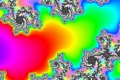 Mandelbrot fractal image spectrawarp field
