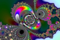 Mandelbrot fractal image spilt spectra