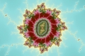 Mandelbrot fractal image Splendid red