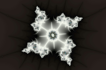 mandelbrot fractal image named Splendid snow