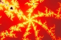 Mandelbrot fractal image Sun in Red Sky