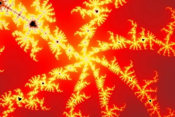 mandelbrot fractal image named Sun in Red Sky