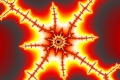 Mandelbrot fractal image sunburst
