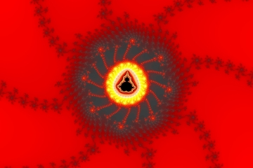 mandelbrot fractal image named suns fade