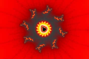 mandelbrot fractal image named Sunset light