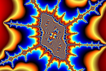 mandelbrot fractal image named supreme scale