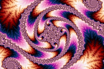 mandelbrot fractal image named Swirl of Fronds
