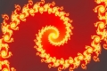 Mandelbrot fractal image Swirls of Fire