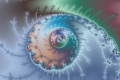 Mandelbrot fractal image Swirly Circles