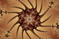 Mandelbrot fractal image sword emblem