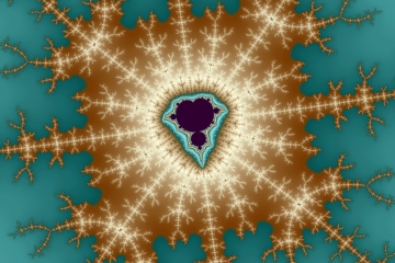mandelbrot fractal image named Tan