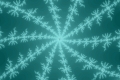 Mandelbrot fractal image the snowflake