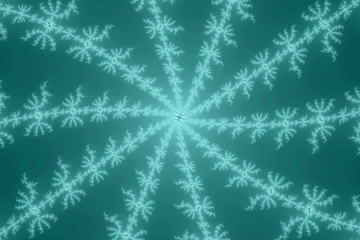 mandelbrot fractal image named the snowflake