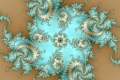 Mandelbrot fractal image Tono de azul .