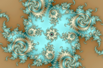 mandelbrot fractal image named Tono de azul .