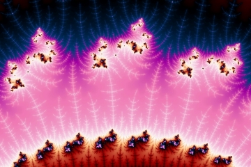 mandelbrot fractal image named Too much pink
