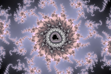 mandelbrot fractal image named Transparent pink